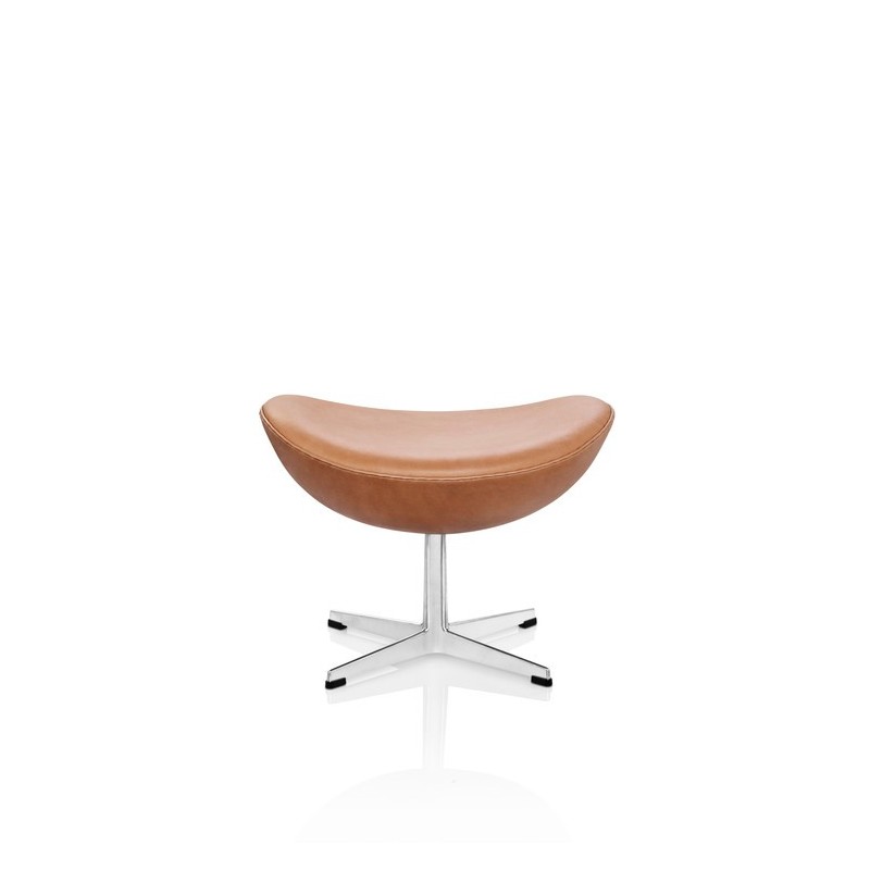 Repose-pieds cuir EGG™ par Arne Jacobsen
