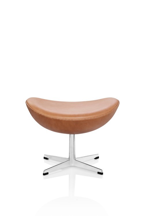 Repose-pieds cuir EGG™ par Arne Jacobsen